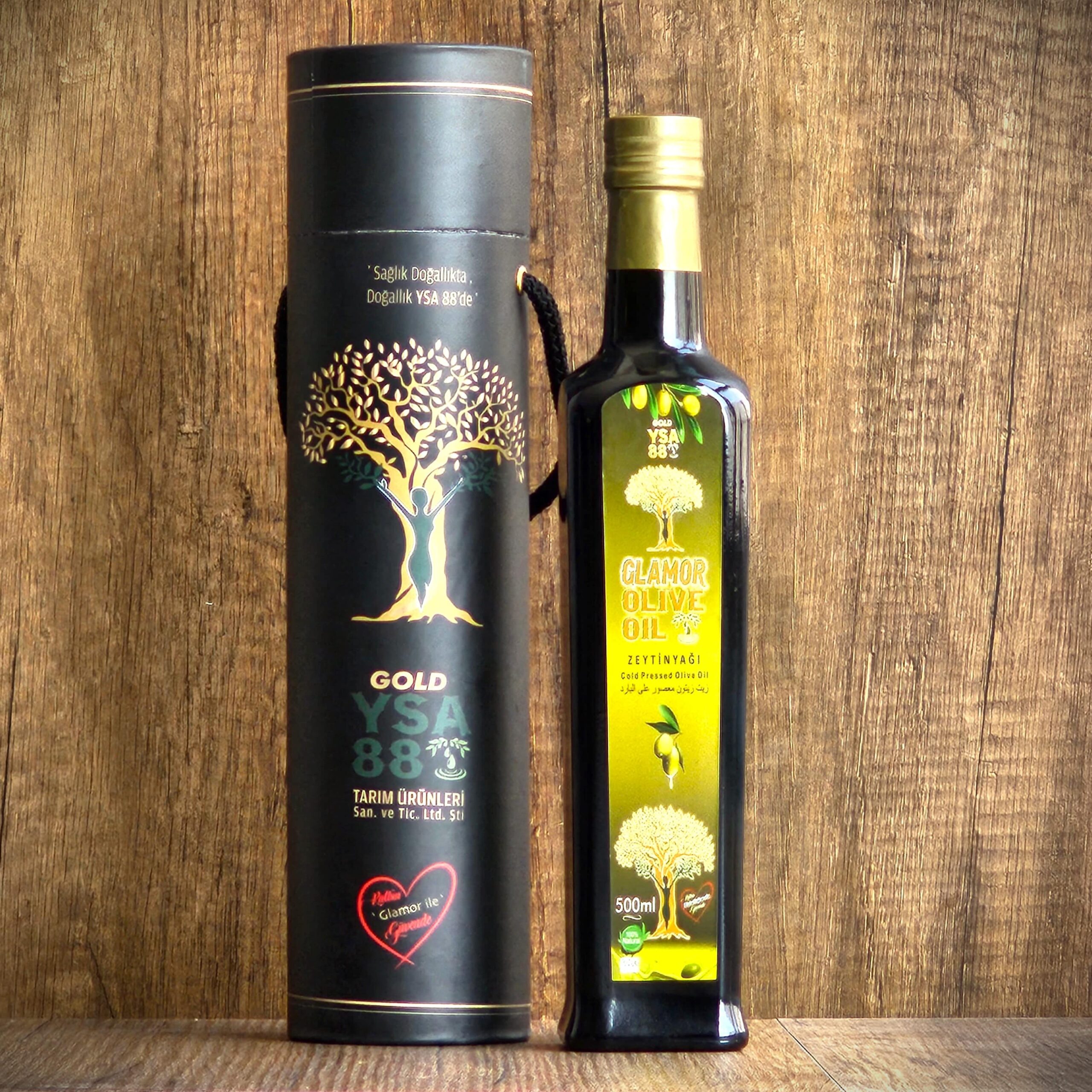 GLAMOR ZEYTİNYAĞI 500 ML ÖZEL KRAFT KUTULU