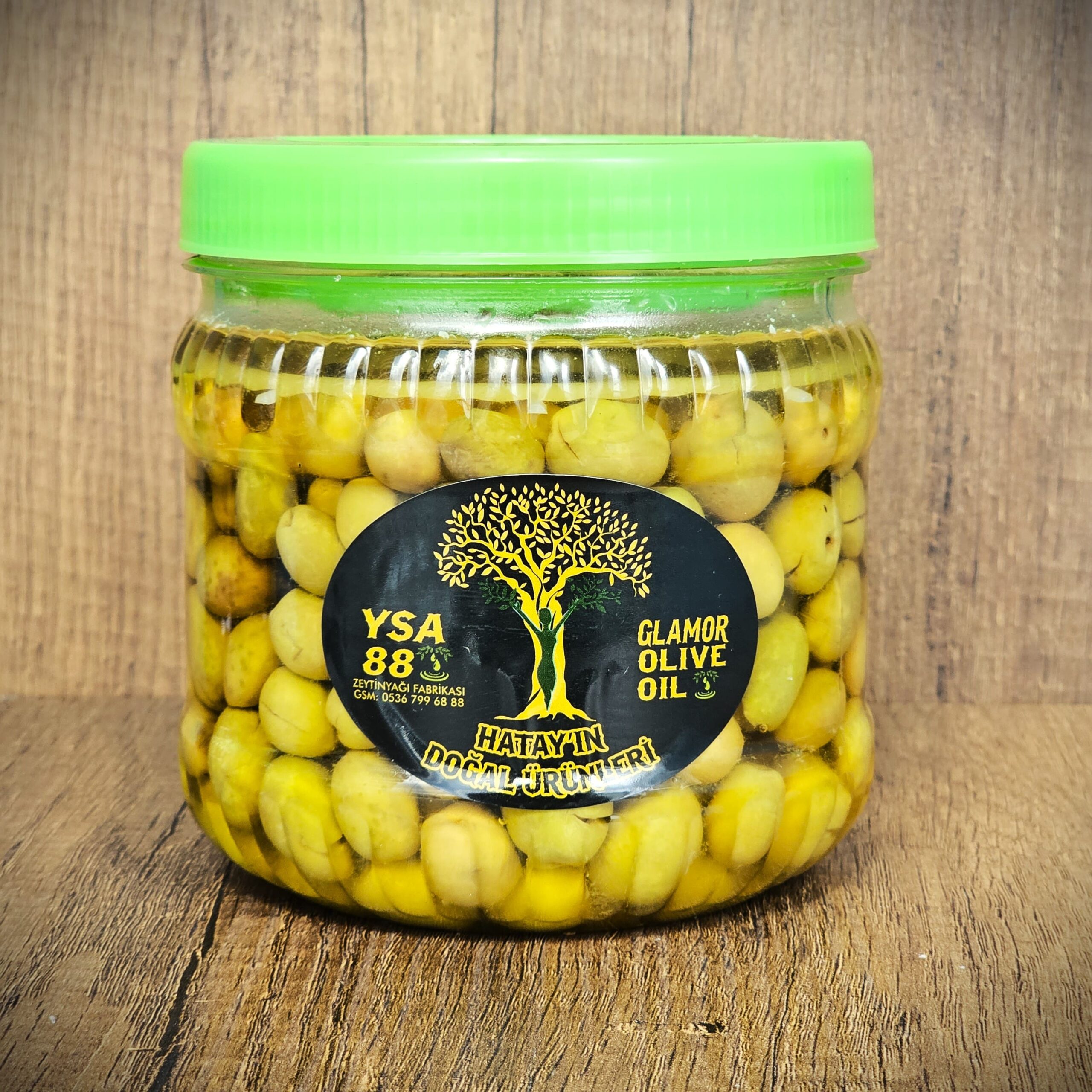 GLAMOR HALHALI KIRMA YEŞİL ZEYTİN YARIM KG